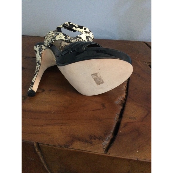 NEW Bebe Bri Snake Stiletto Sandals - Picture 4 of 5